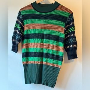 Scotch & Soda striped, short sleeve sweater